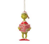 Ornamento Grinch Jimshore Grinch With Book