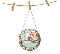 Ornamento In Acrilico Con Fantasma Che Legge - Ornamento Murale 2D Con Fantasma Che Legge Libro,Decorazione Pendente Raffinata E Versatile Per La Casa - Per Soggiorno E Casa Di Campagna