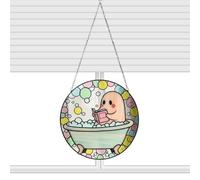 Ornamento In Acrilico Con Fantasma Che Legge | Pendente Acrilico Pannello Con Fantasma Che Legge Libro | Decorazione Versatile Per Interni Ed Esterni | Per Soggiorno E Casa Di Campagna