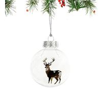 Ornamento in della collezione Wildlife Wonders - 7 cm/2,76 pollici - ABS | Decorazione natalizia con animali | Ornamenti pendenti con palline di con accenti di stelle scintillant