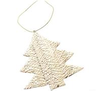 Ornamento in ferro per albero di Natale che incorpora un design tridimensionale a forma di lettera per la decorazione festiva e l'esposizione stagionale su (C)