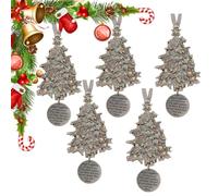 Ornamento In Metallo "Buoni Vicini", Ornamenti Per L'albero Di Natale Con Iscrizione Di Benedizione, Ornamenti Di Amicizia, Amore Per Amici, Familiari, Vicini E Pochi(5pcs)