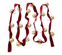 Ornamento in metallo rosso Dimensioni 2,7 m di lunghezza panno festivo per le vacanze di Natale Caratteristiche Design creativo Il ciondolo a campana con fiocco di Natale presenta una vacanza