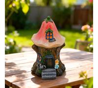 Ornamento in miniatura della casa della resina costruito per il giardino per il prato del cortile e l'uso decorativo del paesaggio del tavolo dell'interno