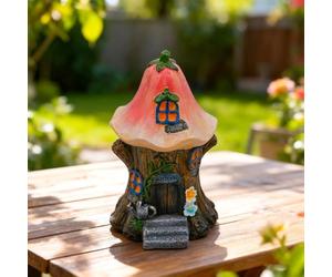 Ornamento in miniatura della casa della resina costruito per il giardino per il prato del cortile e l'uso decorativo del paesaggio del tavolo dell'interno