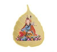 Ornamento in rame Bodhi con otto guardiani, dio giallo della ricchezza, Ksitigarbha e Buddha della medicina, decorazione per la casa in metallo dorato per protezione e prosperità, 6,5 x 4,9 cm (8The