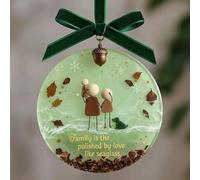 Ornamento in vetro di mare della vera amicizia, ricordo dell'amicizia senza tempo, ornamenti da appendere all'albero di Natale, i veri amici sono come il vetro di mare raro da trovare, arte in vetro