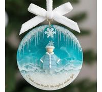 Ornamento in vetro di mare della vera amicizia, ricordo dell'amicizia senza tempo, ornamenti da appendere all'albero di Natale, i veri amici sono come il vetro di mare raro da trovare, arte in vetro