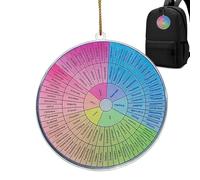 Ornamento interattivo per ruota delle emozioni: robusto gioiello in , elemento rotante mobile per la comunicazione, accessorio versatile per borsa | Regalo creativo per amici, partner, collegh