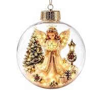 Ornamento luminoso per storie Natale, mini palla sospesa per scene vacanza