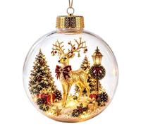 Ornamento luminoso per storie Natale, mini palla sospesa per scene vacanza