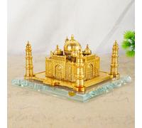 Ornamento modello Taj Mahal in metallo indiano 10,5x11x16 cm per