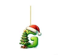 Ornamento Natale Personalizzato 2D Acrilico Ornamento Natale(G) | Personalizza o parole, per ideale famiglia, lettere A-Z complete, per stile minimalista