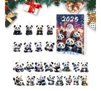 Ornamento natalizio 2025 a forma di panda in acrilico 2025, ciondolo decorativo per la casa, per bambini e adulti, rami, albero per interni, esterni, cortile, ingresso
