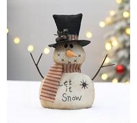 Ornamento natalizio a forma di pupazzo di neve per interni ed esterni, perfetto per completare l'arredamento delle vacanze e creare un'atmosfera gioiosa (A)