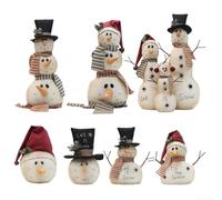 Ornamento natalizio a forma di pupazzo di neve, progettato per decorazione interna ed esterna, allegria festiva nella tua casa per tutta la stagione (C)