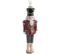 Ornamento natalizio, ciondolo colorato a forma di schiaccianoci per albero di Natale, regalo perfetto per le vacanze, decorazione da appendere a forma di soldati dipinti (C)