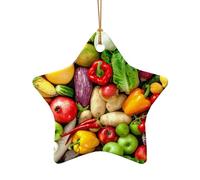 Ornamento natalizio con frutta e verdura fresca, decorazione per albero di Natale, calza della Befana, idea regalo festiva, regali per gli amici