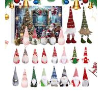 Ornamento natalizio conto alla rovescia | Calendario con natalizio per 24 giorni, decorazione con figure di per vacanze, famiglia, bambini, uffici, donne, uomini, adolescenti