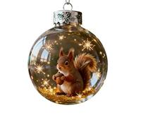 Ornamento natalizio in acrilico infrangibile, durevole, per interni ed esterni, decorazione per tutte le stagioni per gli amanti della natura, decorazione per la casa e le vacanze