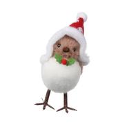 Ornamento natalizio in peluche con accento, Type A bird with poi