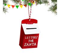 Ornamento natalizio per cassetta postale in ferro, ornamenti natalizi in ferro Cassetta postale creativa in metallo,Ciondolo per cassetta delle lettere con albero di Natale | Decorazioni per l'albero