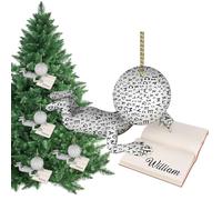 Ornamento per albero di Natale che legge, ciondolo per albero di Natale in acrilico, ornamento da appendere per la lettura delle donne - Decorazione a sospensione dal design realistico per