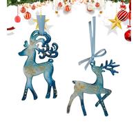 Ornamento per albero di Natale - Ciondolo a forma di di neve in acrilico, ciondolo decorativo realistico, design elegante con anello per appenderlo, decorazione per le vacanze, per davanzale