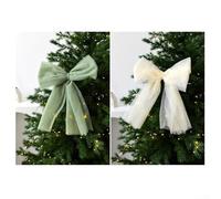 Ornamento per albero di Natale con filo a rete, progettato per decorazioni stagionali e decorazioni per feste (rosso chiaro)