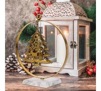 Ornamento per albero di Natale in metallo Decorazioni per il desktop per albero