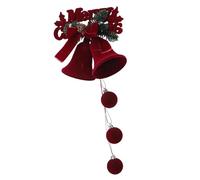 Ornamento per Albero di Natale Leggero e Riutilizzabile con Palla Rossa Floccata per Un'atmosfera Festosa (#1)