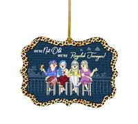 Ornamento per albero di Natale Non siamo vecchi, decorazioni da appendere in acrilico, ciondolo per porta dell'auto, forniture per feste di casa, regalo di Capodanno, ornamenti per albero di Natale