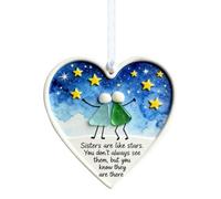 Ornamento Per Amiche - Cuore Mare Cimelio Pallina Amicizia | Decorazioni Ricordo Eterne,Per Colleghe Ragazze Ufficio Casa Porta Finestra Compleanno Natale