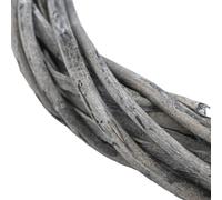 Ornamento per anello in rattan con vite in vimini per albero di Natale e ghirlanda nuziale da appendere (30 cm)