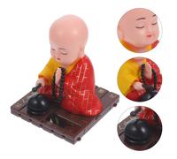 Ornamento per auto buddista ad energia solare che scuote la testa e