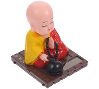 Ornamento per auto buddista ad energia solare che scuote la testa e