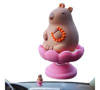 Ornamento Per Auto Capybara - Figure Per Auto Capybarra | Figura Decorativa Di Capybara Per Il Ritmo Di Bordo Con Testa Di Pompo, Decorazione Del Board Vocale A Forma Di Animale