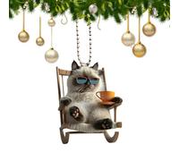 Ornamento per auto del gatto - Ornamento per auto, mirror a sospensione gattino acrilico 2D | Aggiunta di decorazioni cat-tastic, simpatici specchi a sospensione per incantare uomini uomini