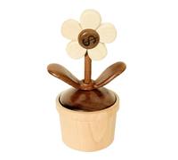 Ornamento per auto - pianta di girasole artificiale, decorazione del cruscotto rotanti | Buona Display in legno Figura auto a prova di vibrazione, Accento Cashboard Compact Eco Friendly Craft