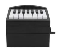Ornamento per Calendario per Pianoforte, Riproducibile Ricaricabile Tramite USB 52 Schede Calendario Settimanali con Spartiti (BLACK