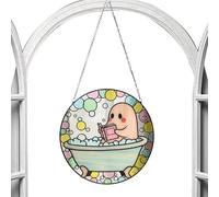 Ornamento Per Finestra Fantasma Lettura,Decorazioni Piatte Per Finestra Acrilico Ornamento Fantasma | Squisita Decorazione Interna Ed Esterna Pendente Per Porta Casa - Per Soggiorno E Casa Di Campagna