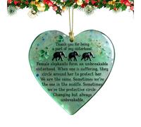 Ornamento Per L'Amicizia A Forma Di Elefante - Ricordo Per Amici In Acrilico Con Effetto Di Mare | Cimelio Di Amicizia Con Design Di Elefante | Per Sorelle, Amiche, Donne E Compagne Di Classe