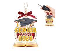 Ornamento Per Laurea 2026 - Pendente In Acrilico Da 8 Cm, Decorazione Da Appendere Per Albero Di Laurea 2D, Ricordo Di Celebrazione | Decorazione Della Scuola Superiore Per L'esposizione Festosa Degli