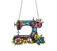Ornamento per macchina da cucire, decorazione per la sala da cucire, mini macchina da cucire, classica figura di macchina da cucire, regalo per gli appassionati di cucito, macchina da cucire in