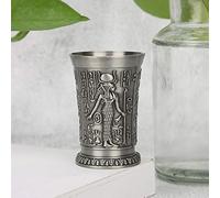 Ornamento per Mini Tazza in Vetro da Whisky Realizzato in Metallo Resistente per L'arredamento del Bar della Caverna Dell'uomo (Colore stagno antico)