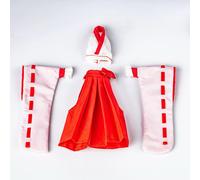 Ornamento per regali in miniatura in scala 1/12 Miko, vestito da cosplay,