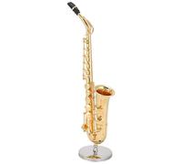 Ornamento Per Sassofono Ornamenti Decorativi Modello Strumento Musicale Del Ringraziamento Mini Miniatura 19Cm Ornamento Per Sassofono Contralto Ornamenti Per Sax Alto