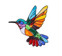 Ornamento per spilla colibrì in lega zinco per resistenza agli urti e sicurezza contro le allergie che fornisce comfort lunga durata Spilla decorativa multiuso