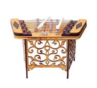 Ornamento per Strumenti Musicali Mini Piccolo Strumento Dulcimer Modello Folk Strumento Musicale Decorazione Regalo Caratteristico Cinese