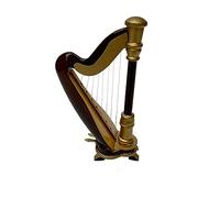 Ornamento per Strumenti Musicali Modello Di Strumento Musicale In Miniatura Arpa In Miniatura Artigianato Ornamenti Per La Decorazione Della Casa (Color : 16cm)